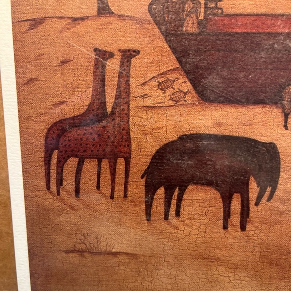 5063-PTT N. Schneeman Folk Art Vtg 1991 Noah’s Ark Print Unframed New Unopened - Picture 3 of 7